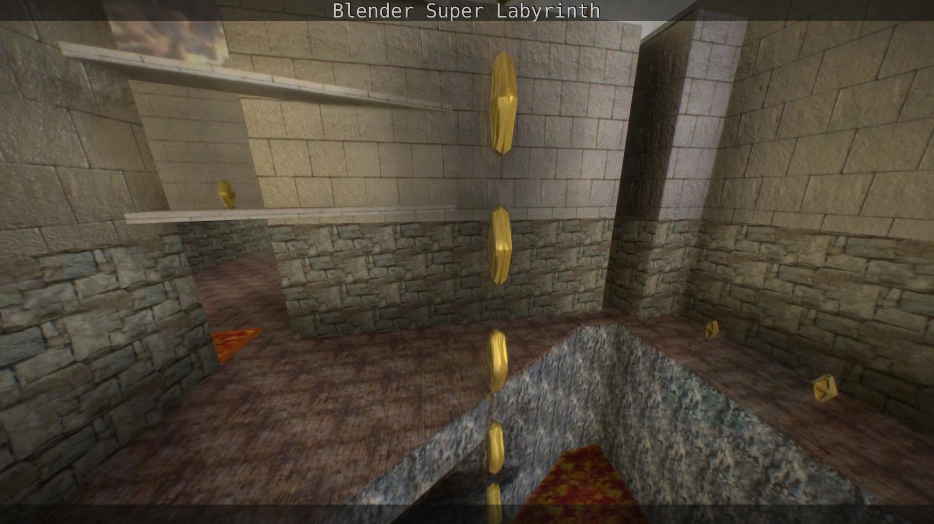Blender Super Labyrinth Blender Game Engine Free low-poly 3D model_99