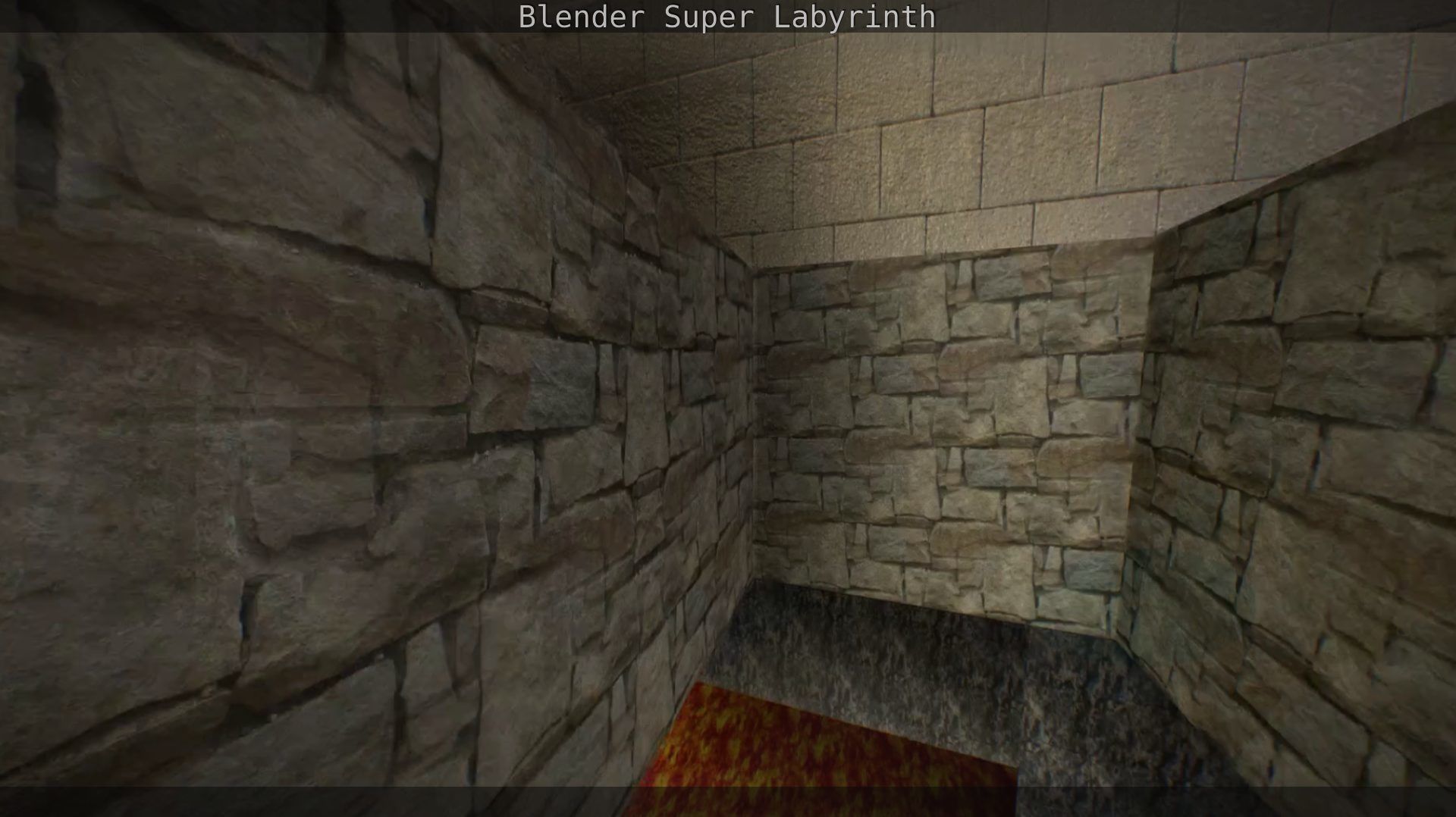 Blender Super Labyrinth Blender Game Engine Free low-poly 3D model_49