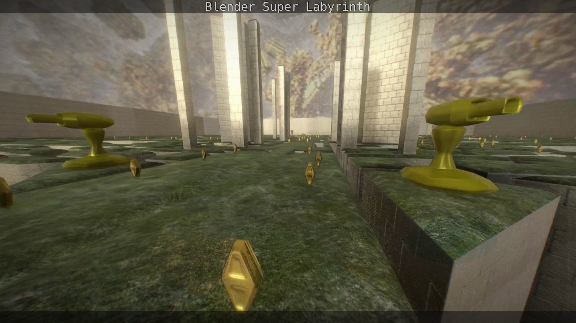 Blender Super Labyrinth Blender Game Engine Free low-poly 3D model_149