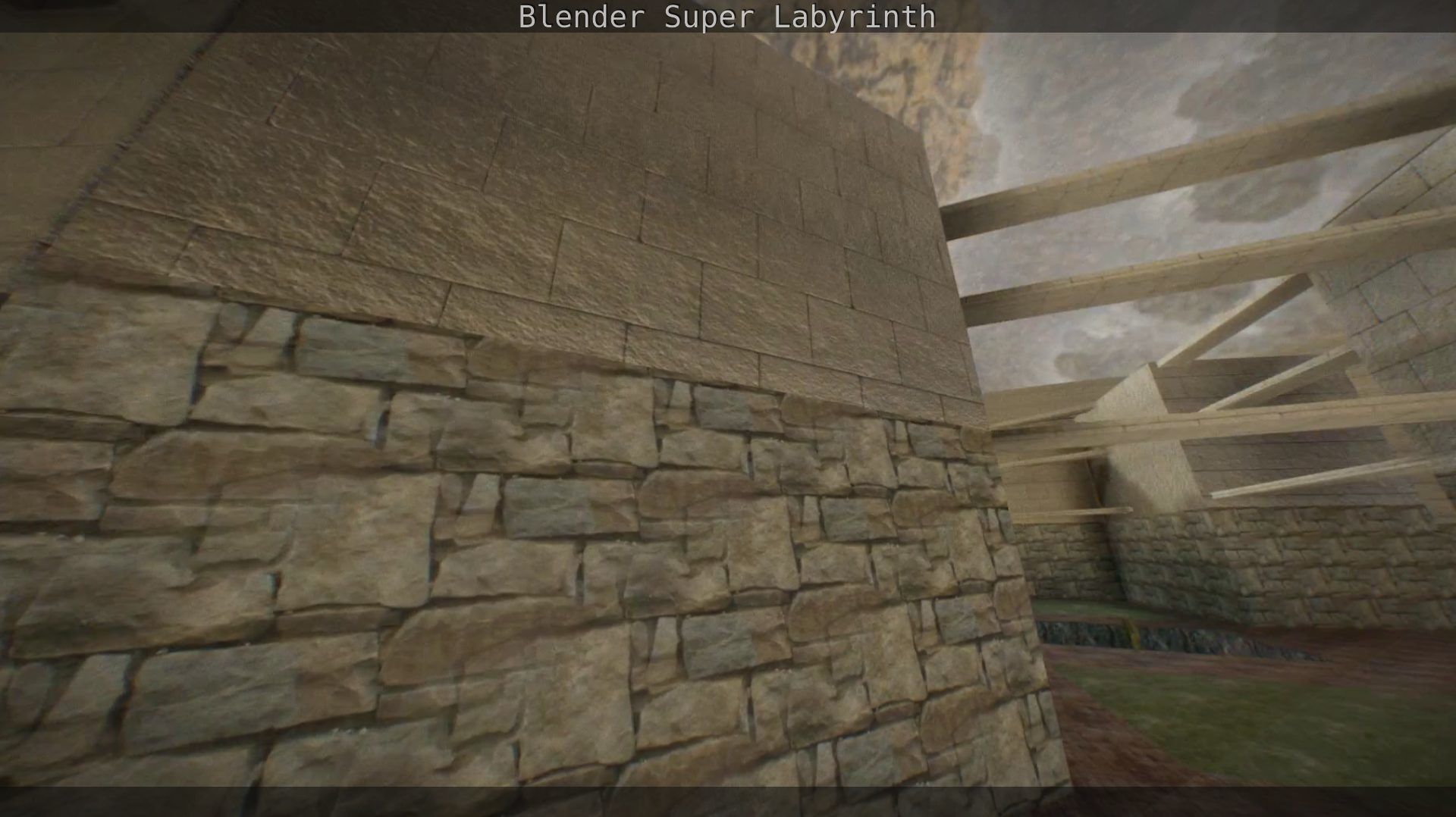 Blender Super Labyrinth Blender Game Engine Free low-poly 3D model_42