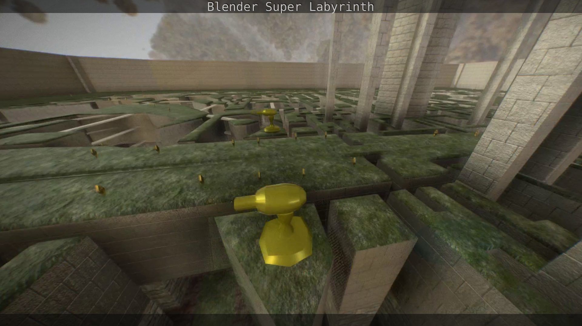 Blender Super Labyrinth Blender Game Engine Free low-poly 3D model_6