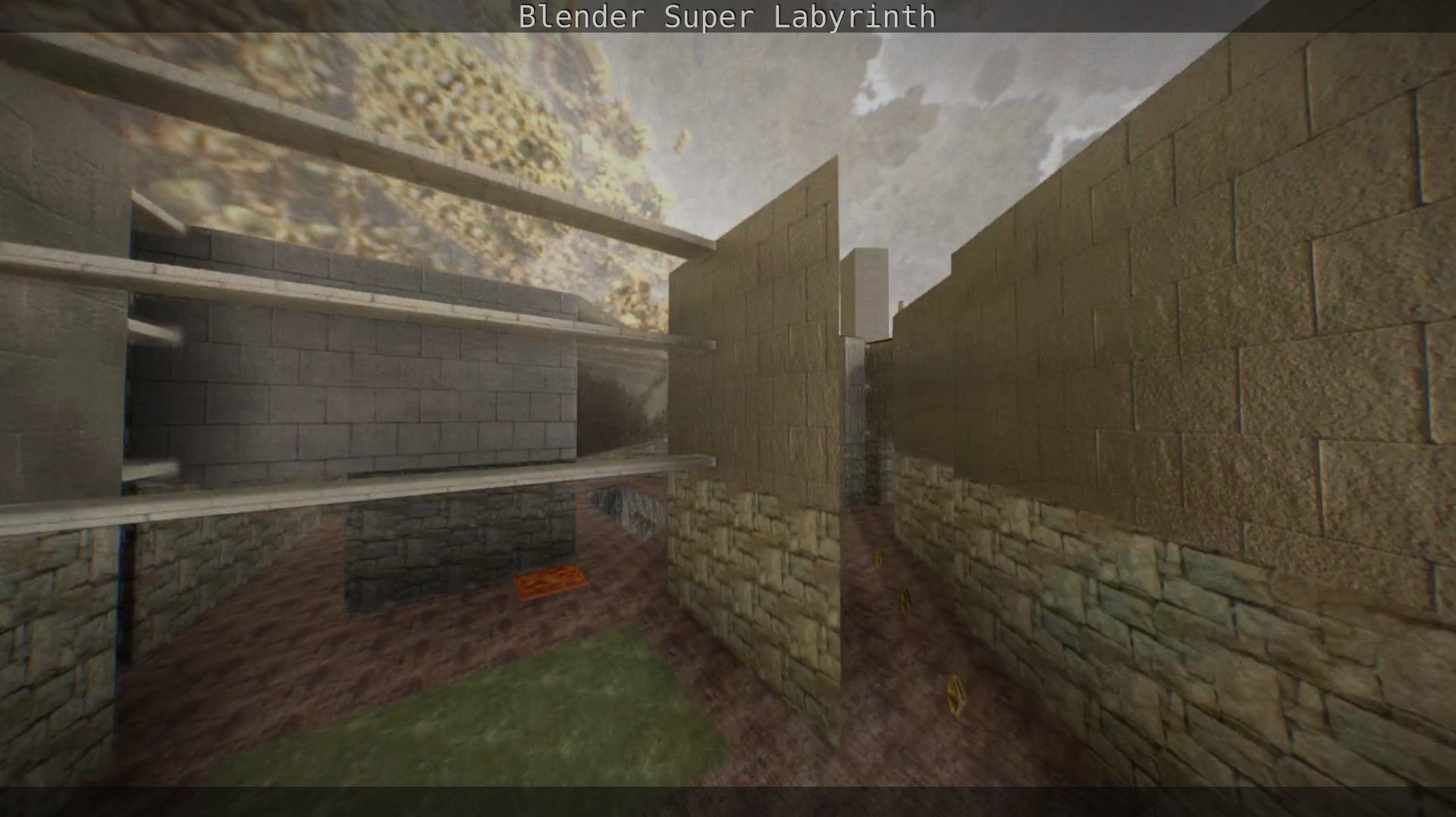 Blender Super Labyrinth Blender Game Engine Free low-poly 3D model_150