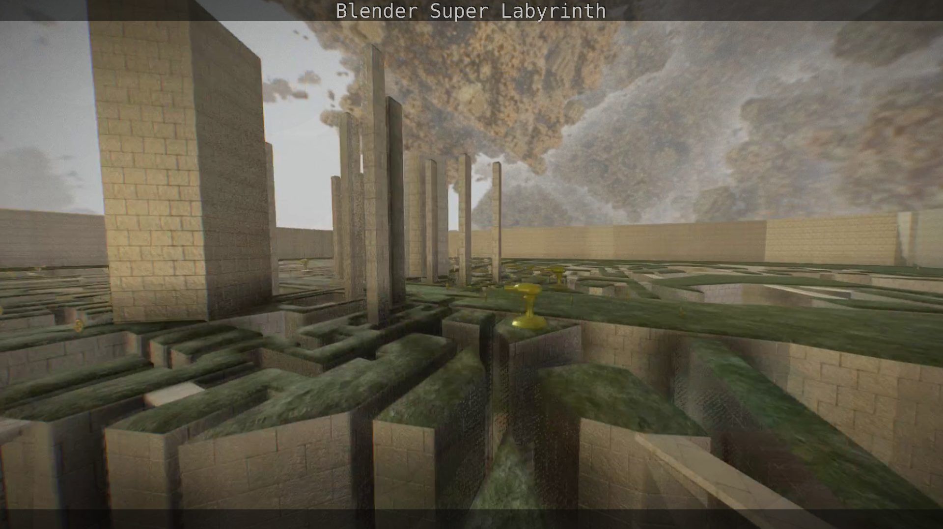 Blender Super Labyrinth Blender Game Engine Free low-poly 3D model_56