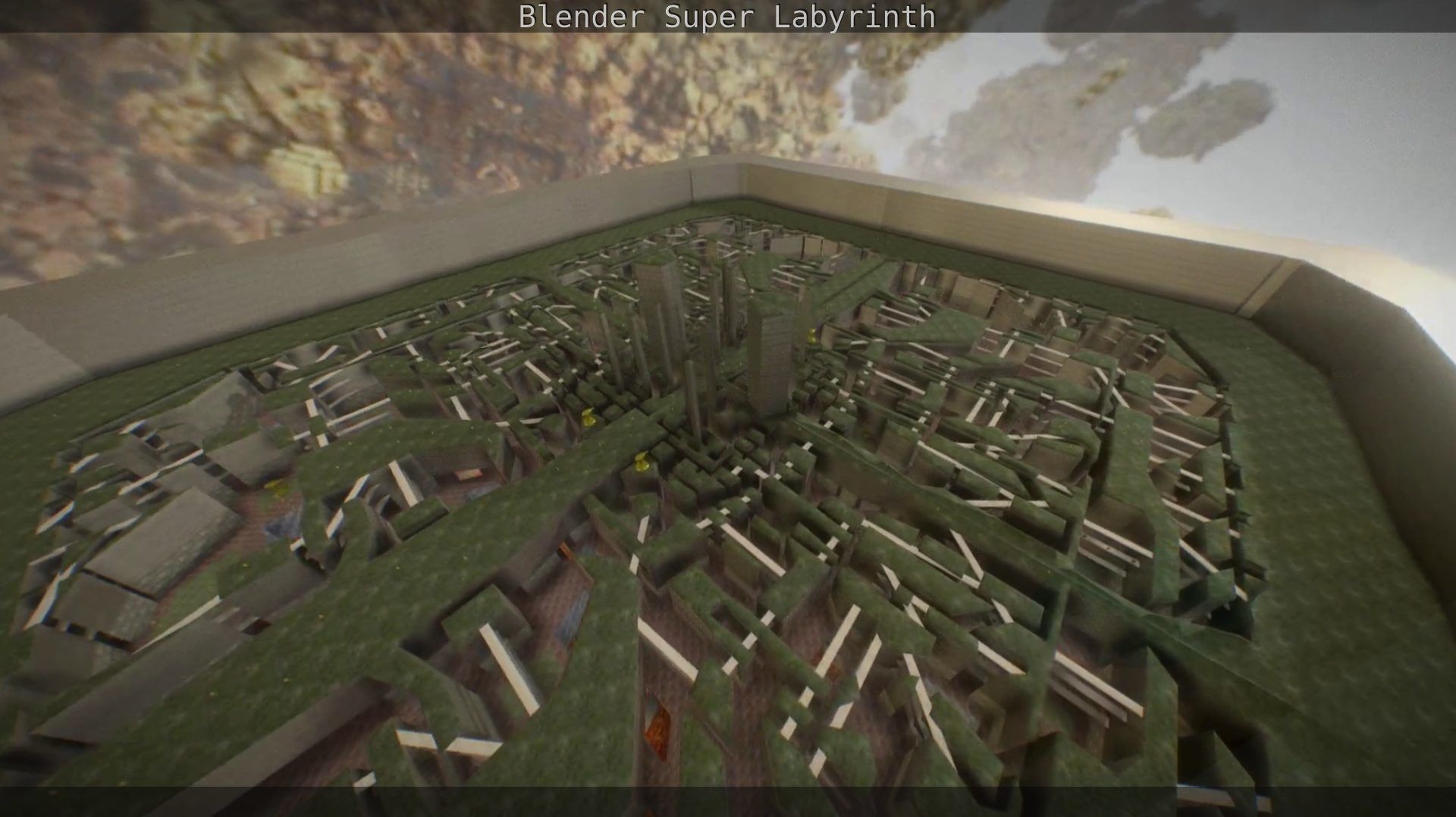 Blender Super Labyrinth Blender Game Engine Free low-poly 3D model_107
