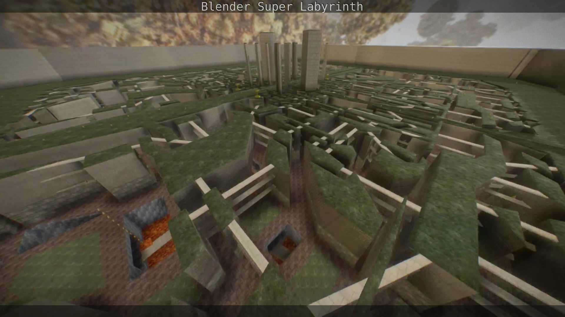 Blender Super Labyrinth Blender Game Engine Free low-poly 3D model_115