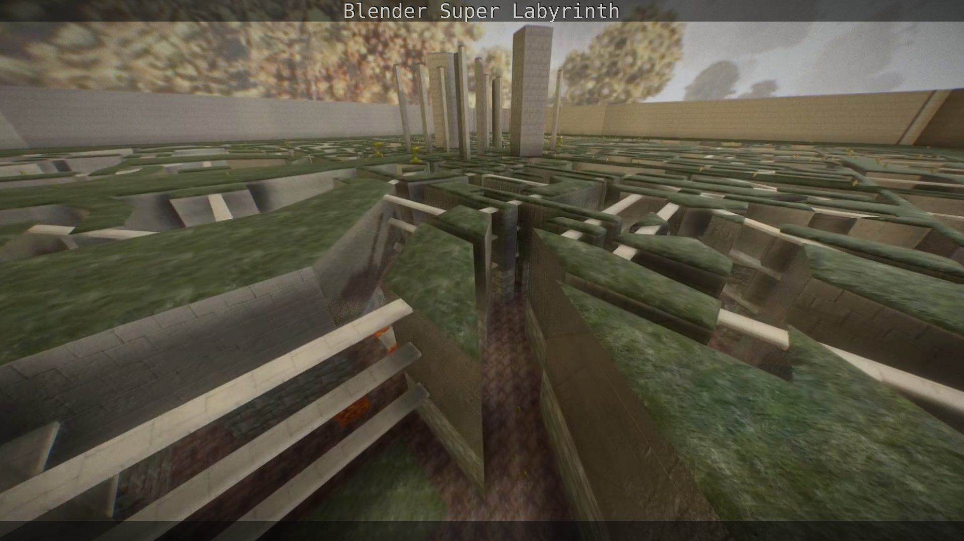 Blender Super Labyrinth Blender Game Engine Free low-poly 3D model_127