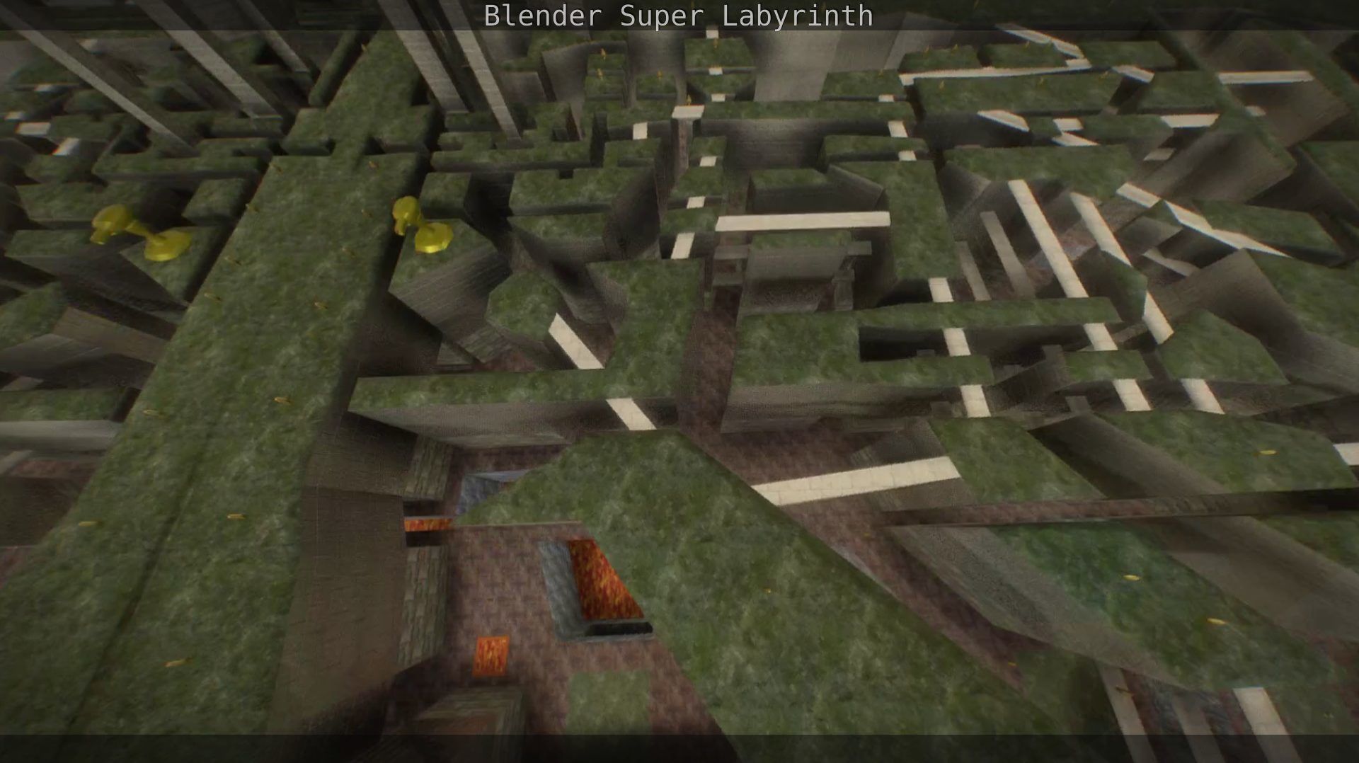 Blender Super Labyrinth Blender Game Engine Free low-poly 3D model_123