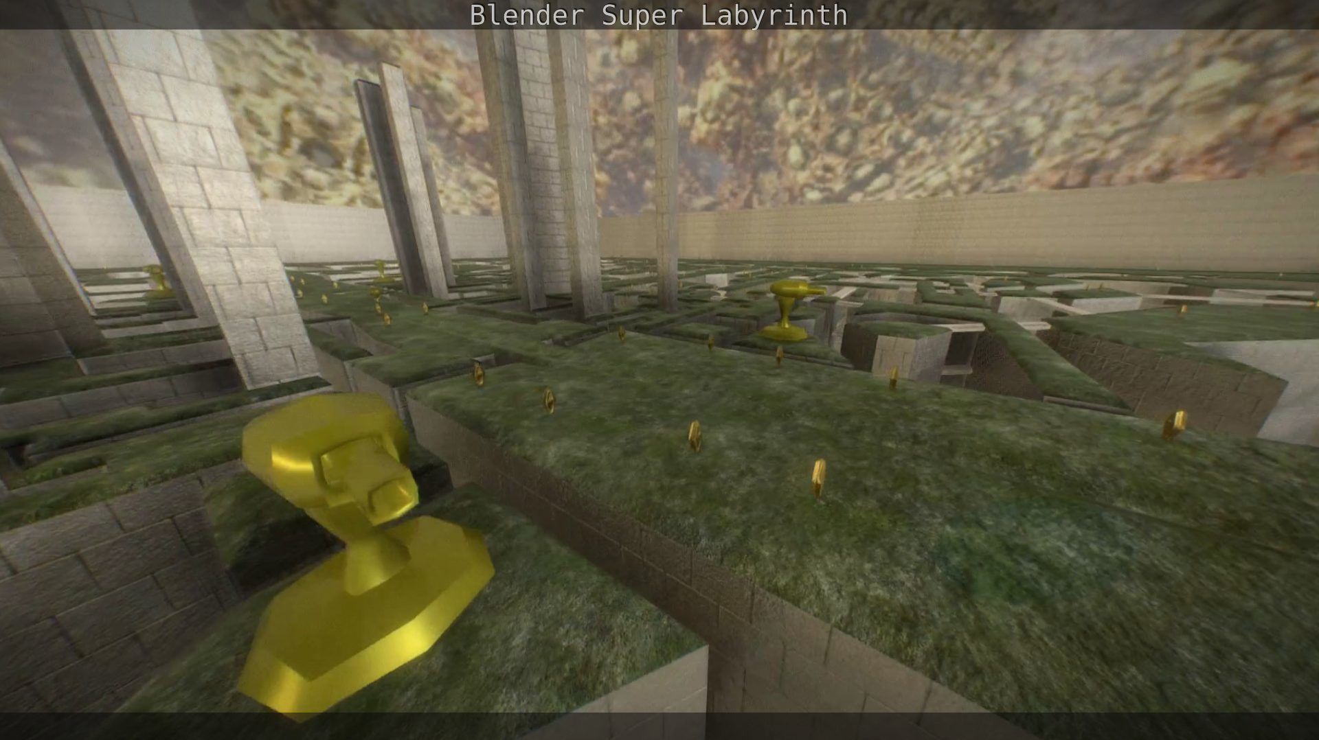 Blender Super Labyrinth Blender Game Engine Free low-poly 3D model_9