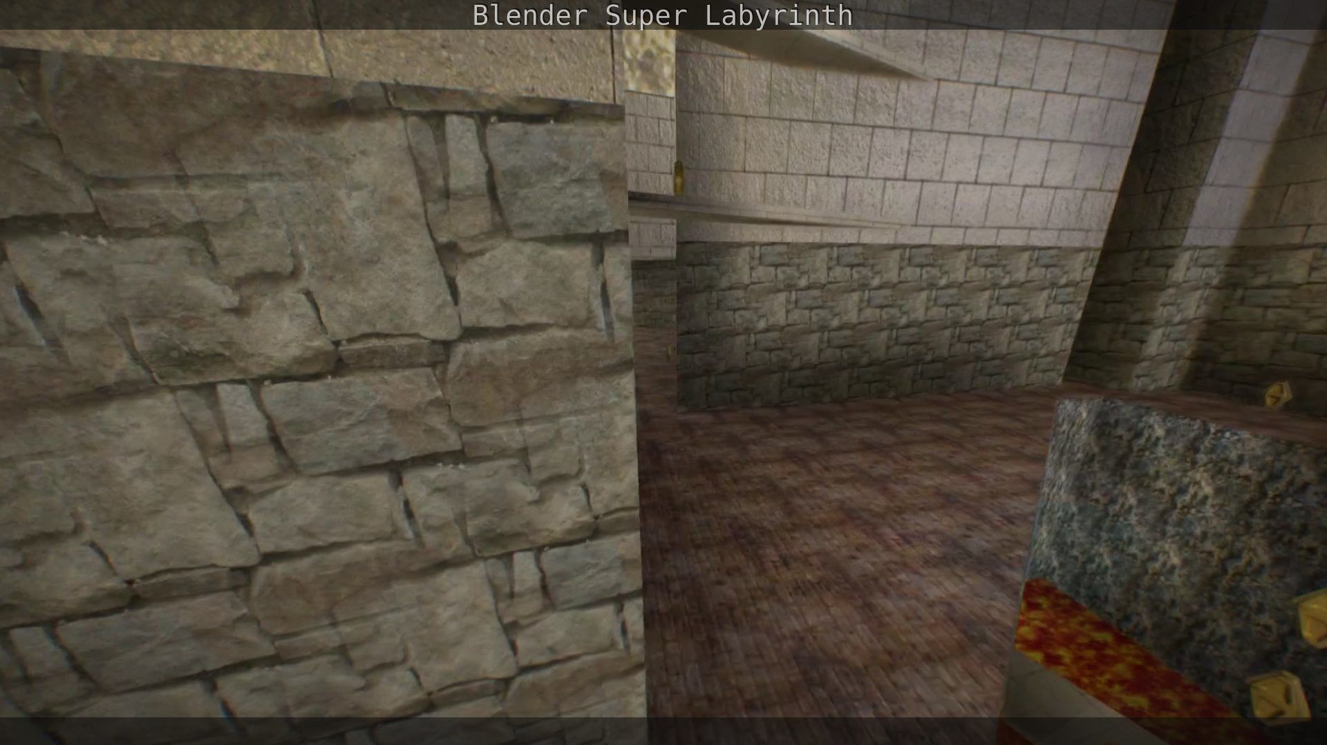 Blender Super Labyrinth Blender Game Engine Free low-poly 3D model_97