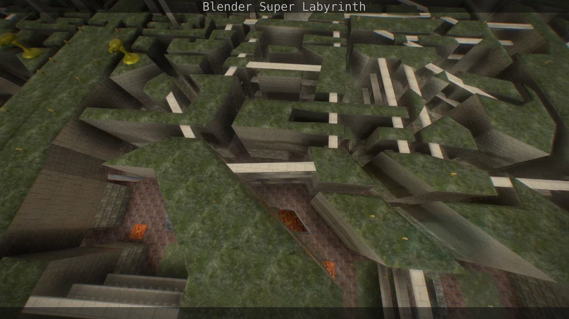 Blender Super Labyrinth Blender Game Engine Free low-poly 3D model_124