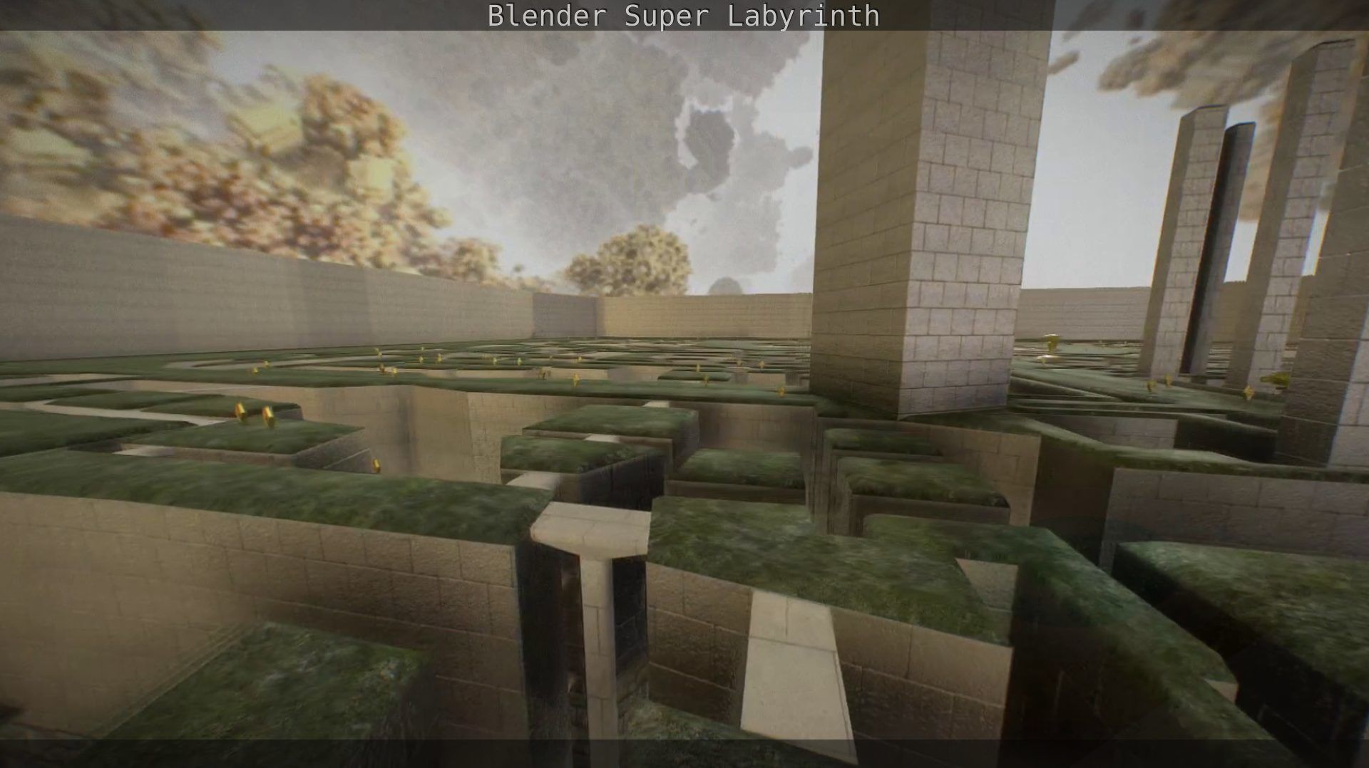 Blender Super Labyrinth Blender Game Engine Free low-poly 3D model_18