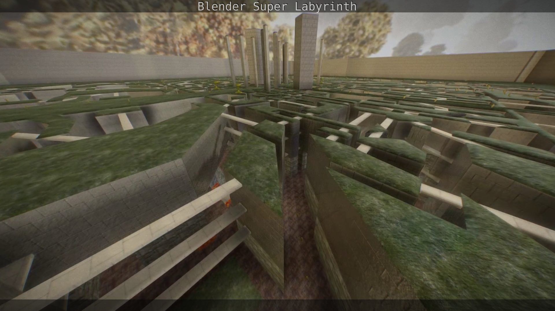 Blender Super Labyrinth Blender Game Engine Free low-poly 3D model_132