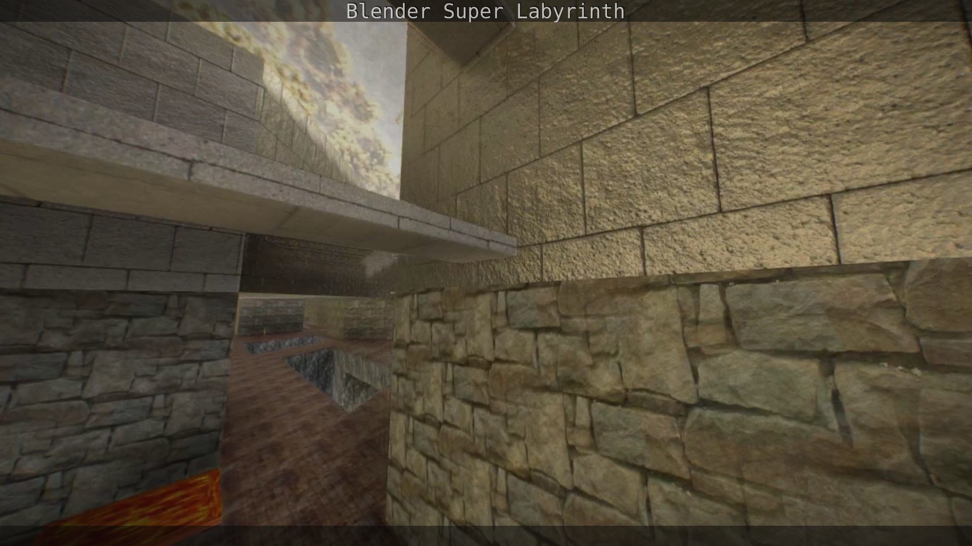 Blender Super Labyrinth Blender Game Engine Free low-poly 3D model_161