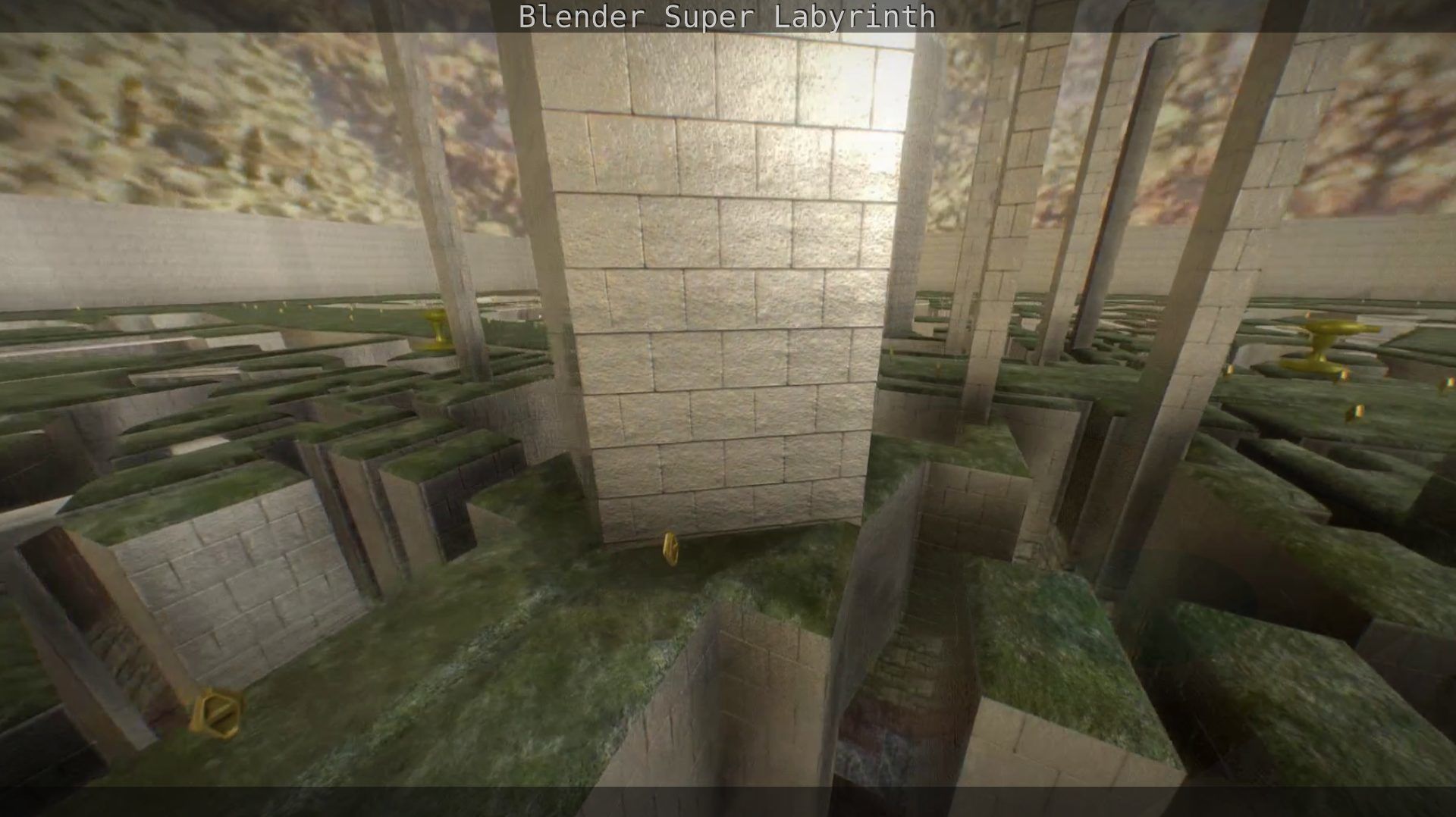 Blender Super Labyrinth Blender Game Engine Free low-poly 3D model_16