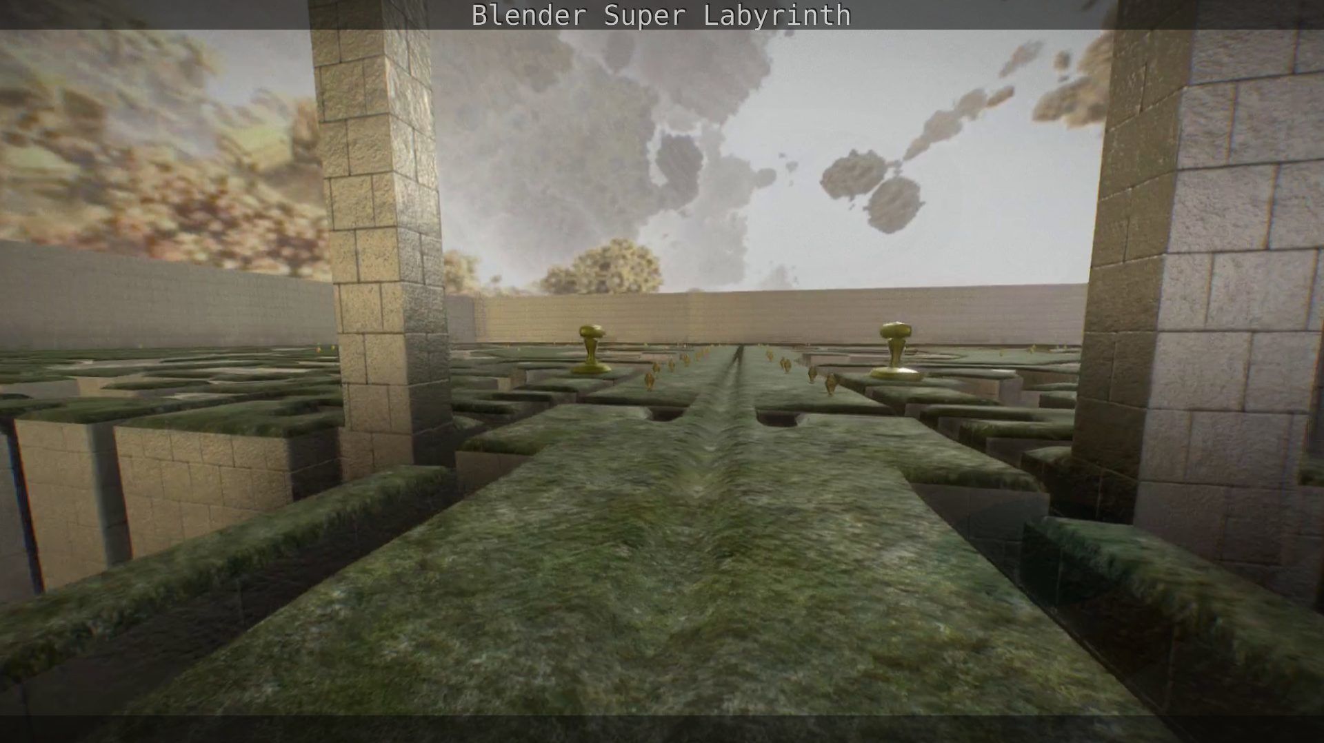 Blender Super Labyrinth Blender Game Engine Free low-poly 3D model_159