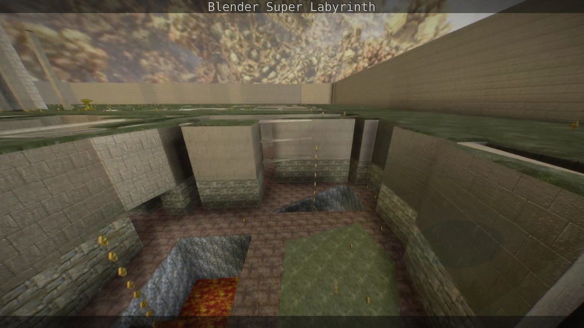 Blender Super Labyrinth Blender Game Engine Free low-poly 3D model_71