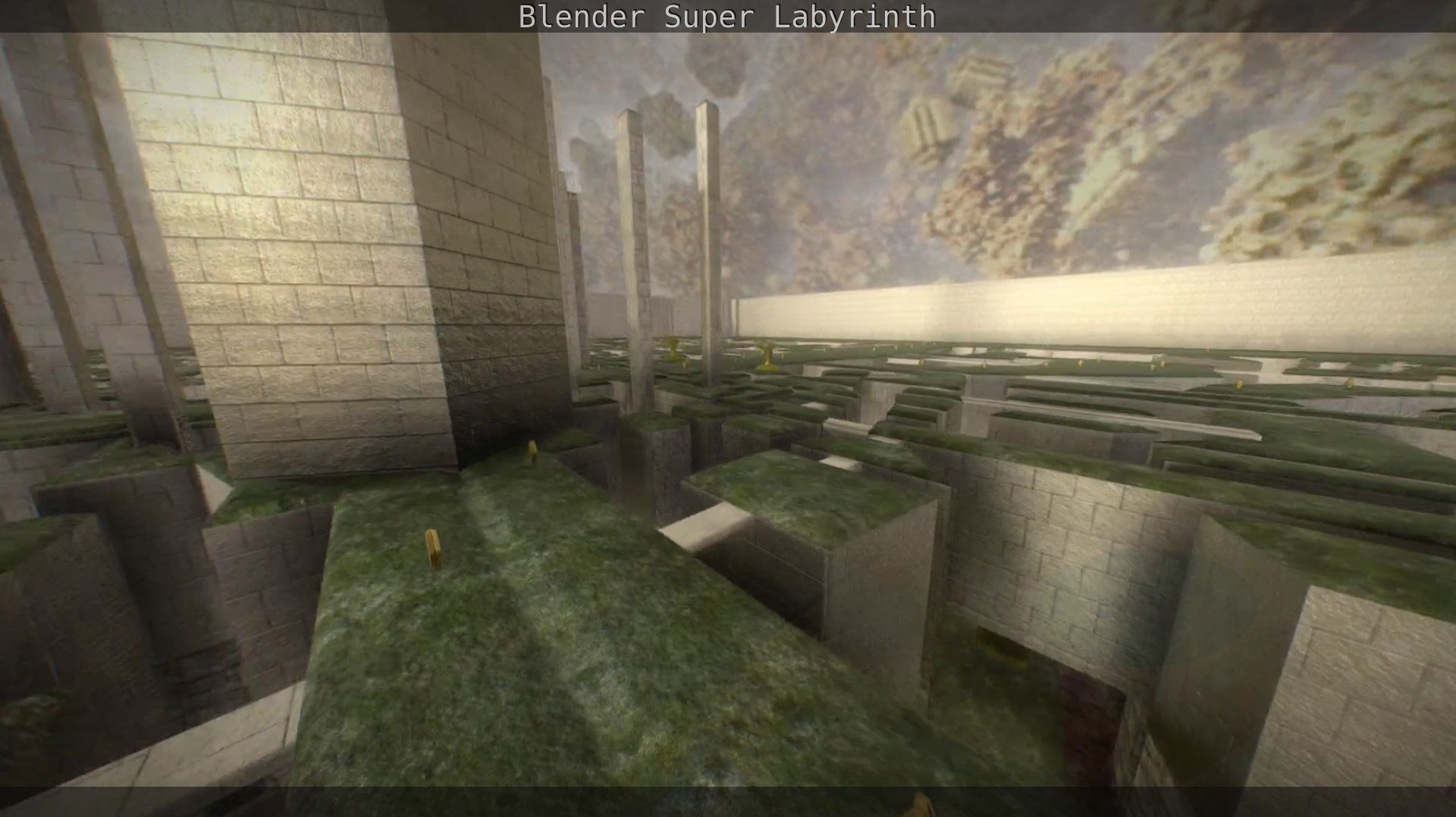Blender Super Labyrinth Blender Game Engine Free low-poly 3D model_22