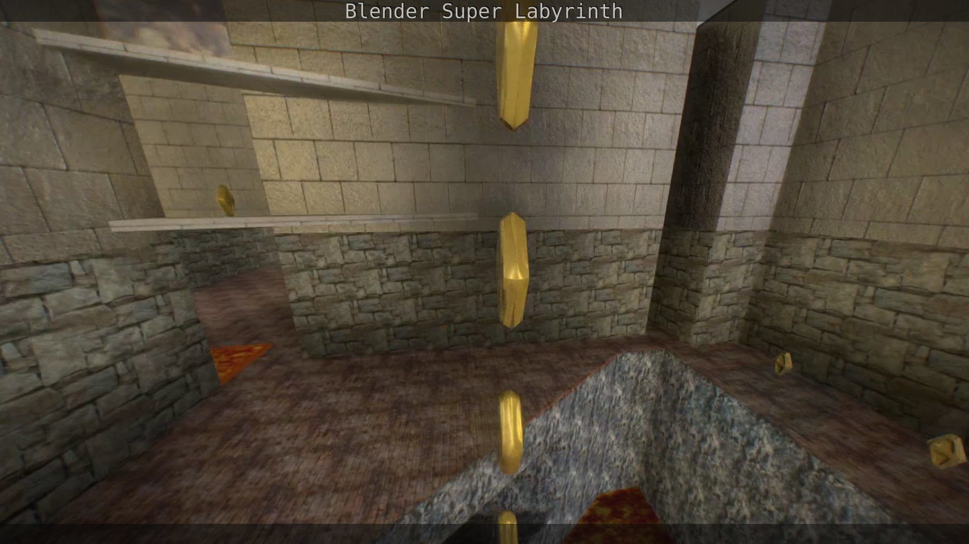 Blender Super Labyrinth Blender Game Engine Free low-poly 3D model_98