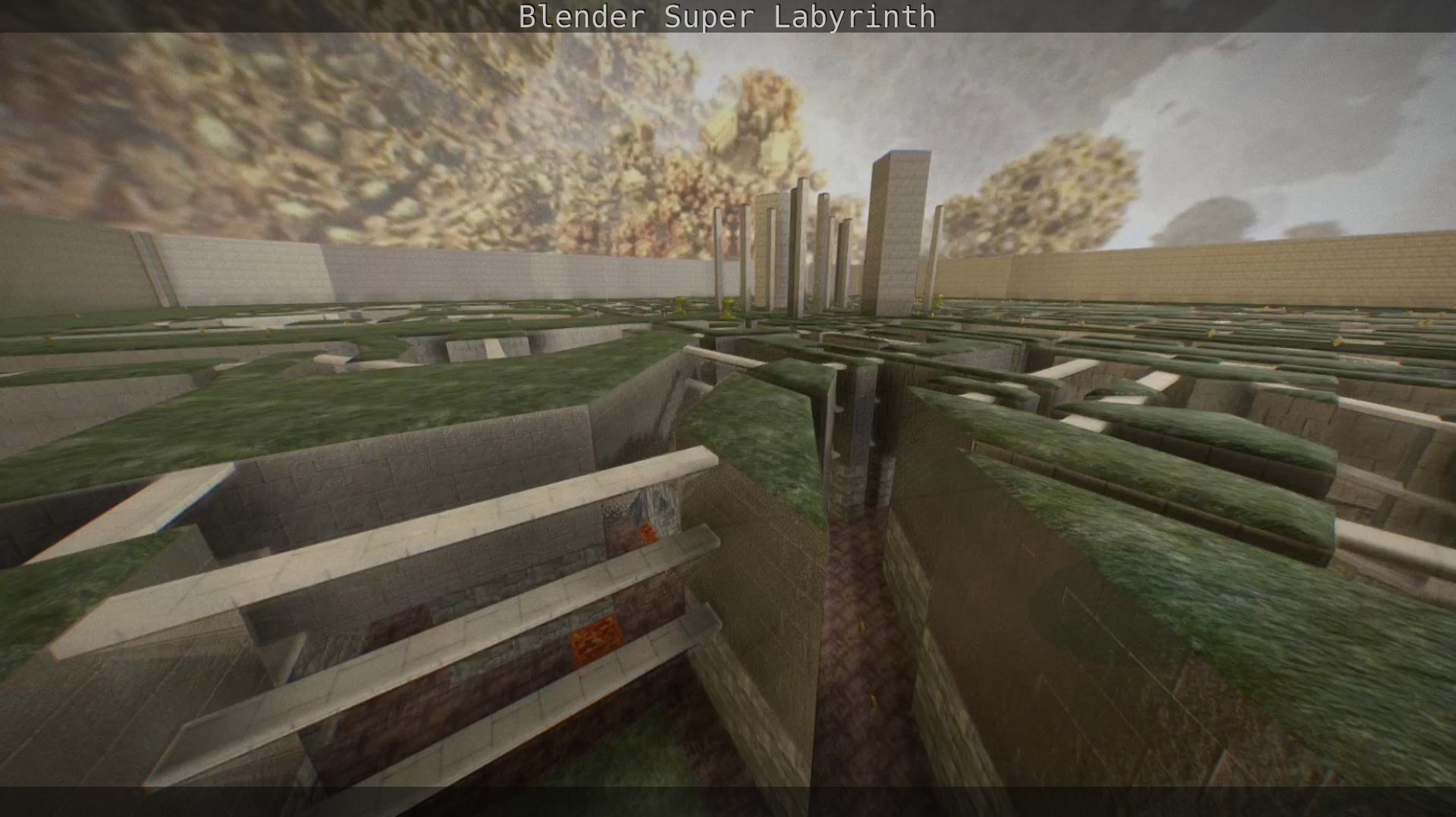 Blender Super Labyrinth Blender Game Engine Free low-poly 3D model_142