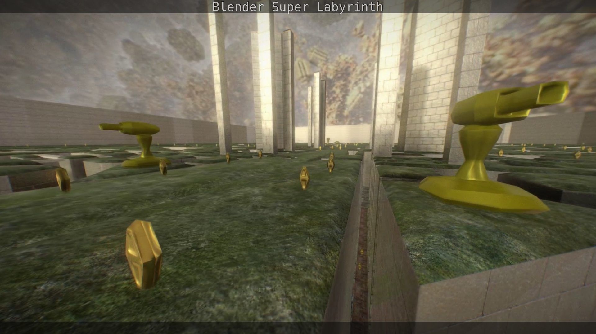Blender Super Labyrinth Blender Game Engine Free low-poly 3D model_145