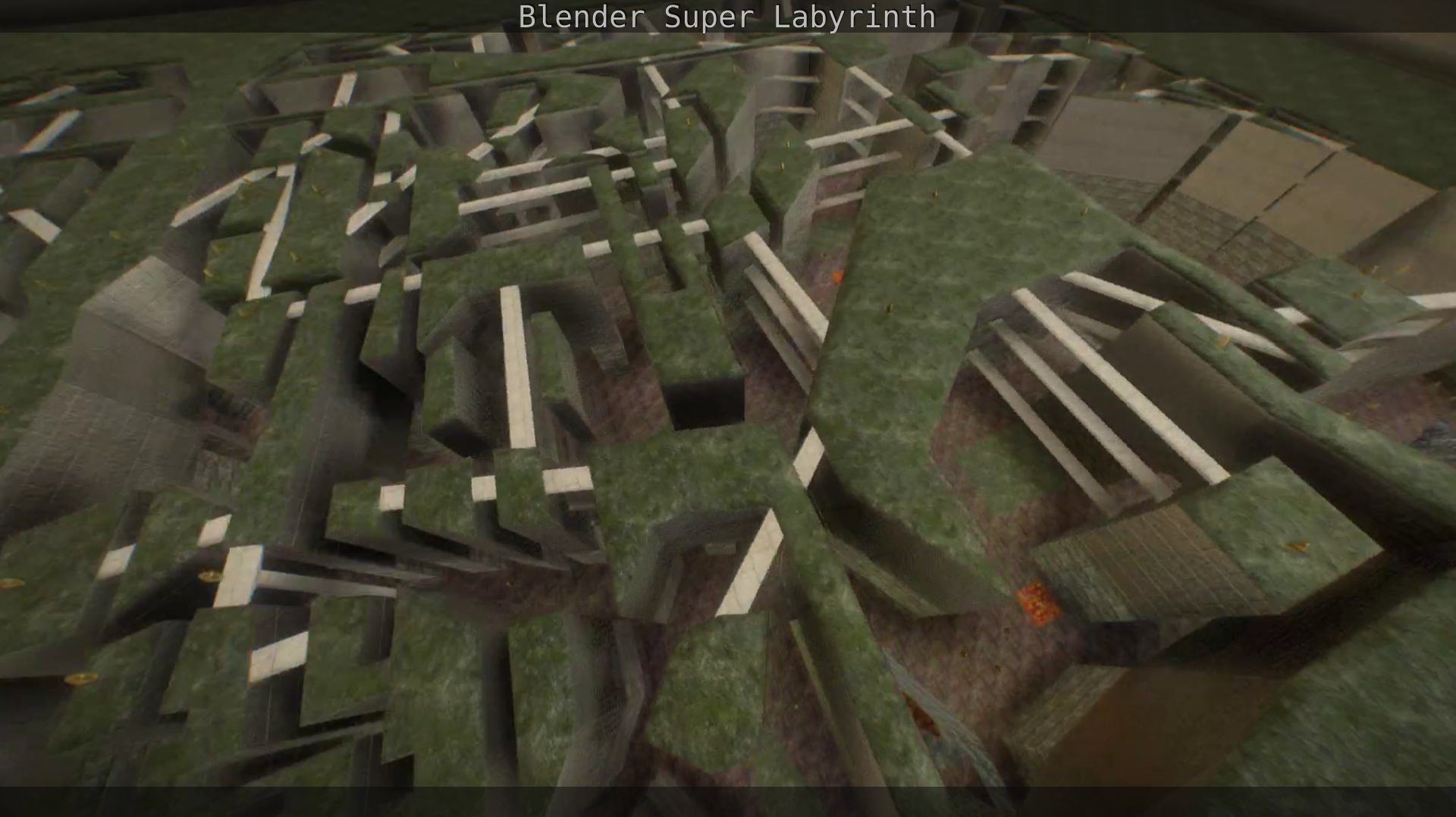 Blender Super Labyrinth Blender Game Engine Free low-poly 3D model_119