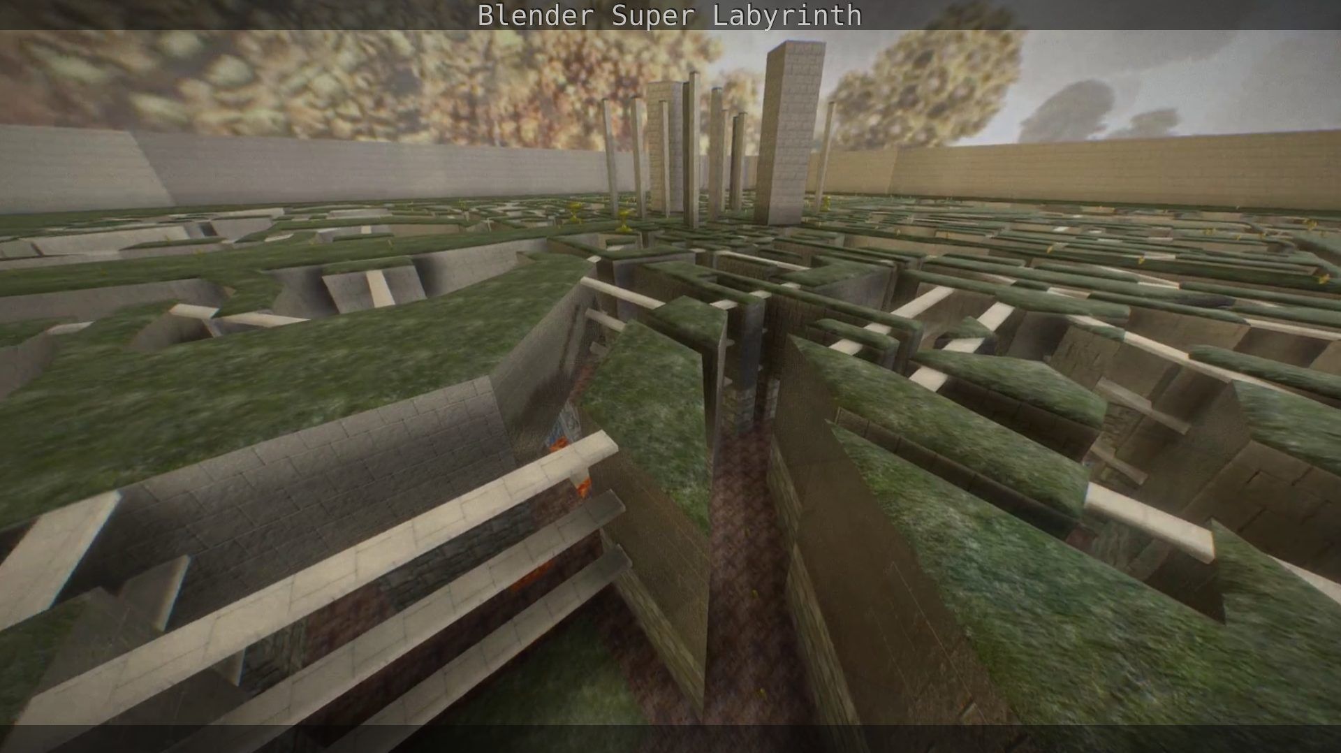 Blender Super Labyrinth Blender Game Engine Free low-poly 3D model_141
