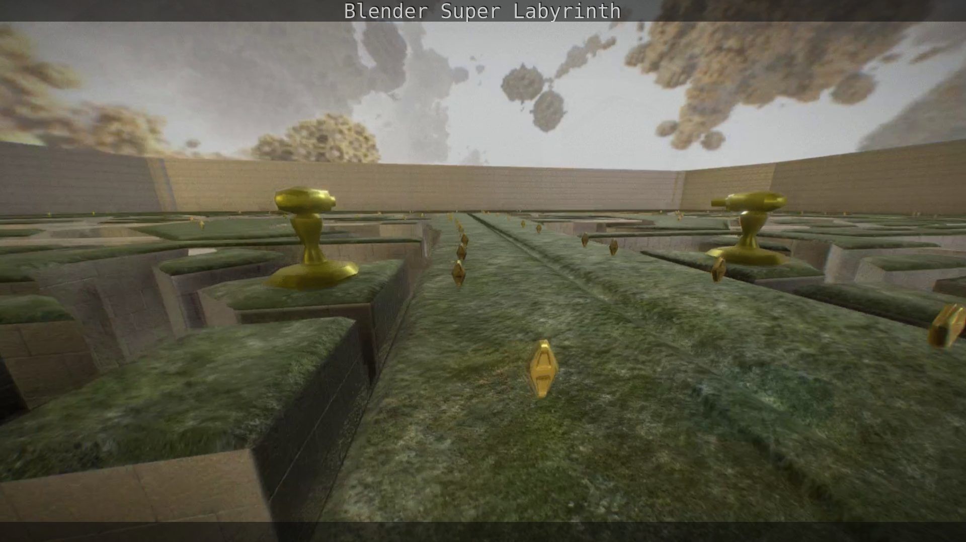 Blender Super Labyrinth Blender Game Engine Free low-poly 3D model_153