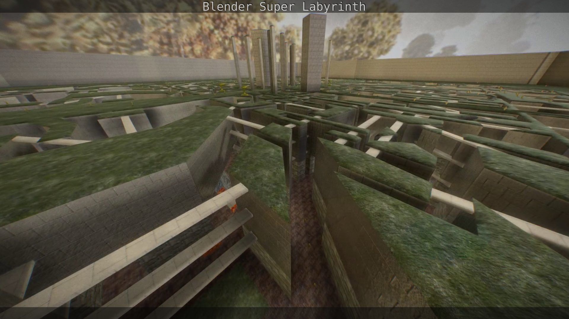 Blender Super Labyrinth Blender Game Engine Free low-poly 3D model_135