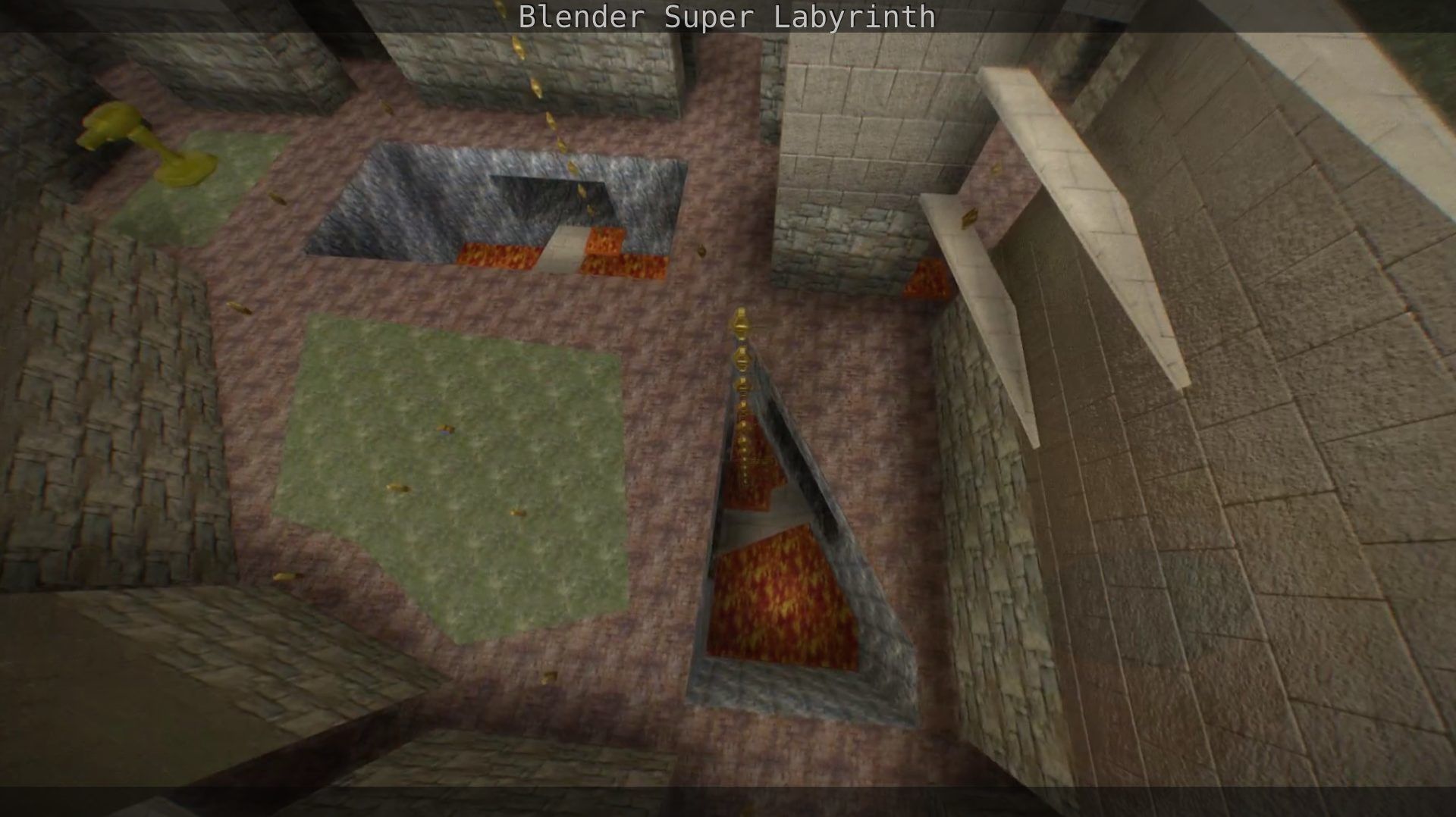 Blender Super Labyrinth Blender Game Engine Free low-poly 3D model_83