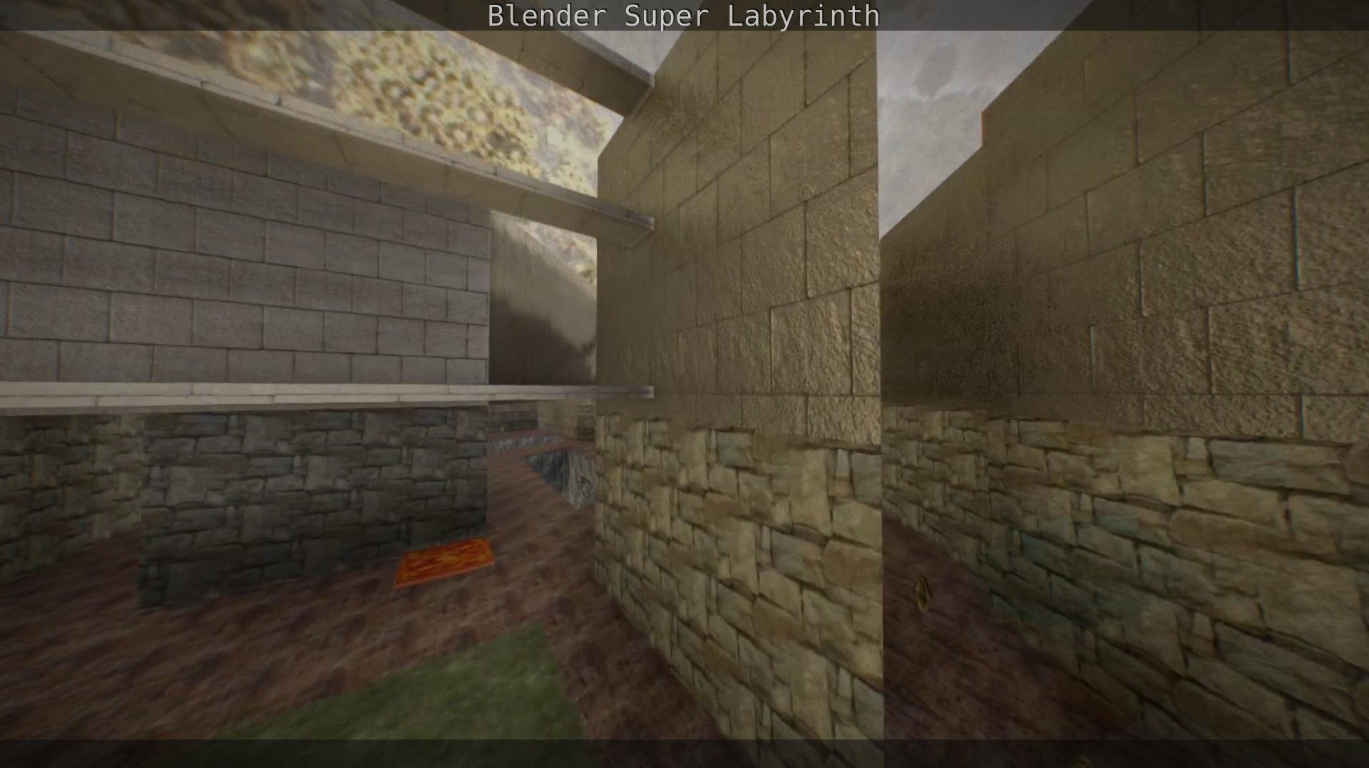 Blender Super Labyrinth Blender Game Engine Free low-poly 3D model_154