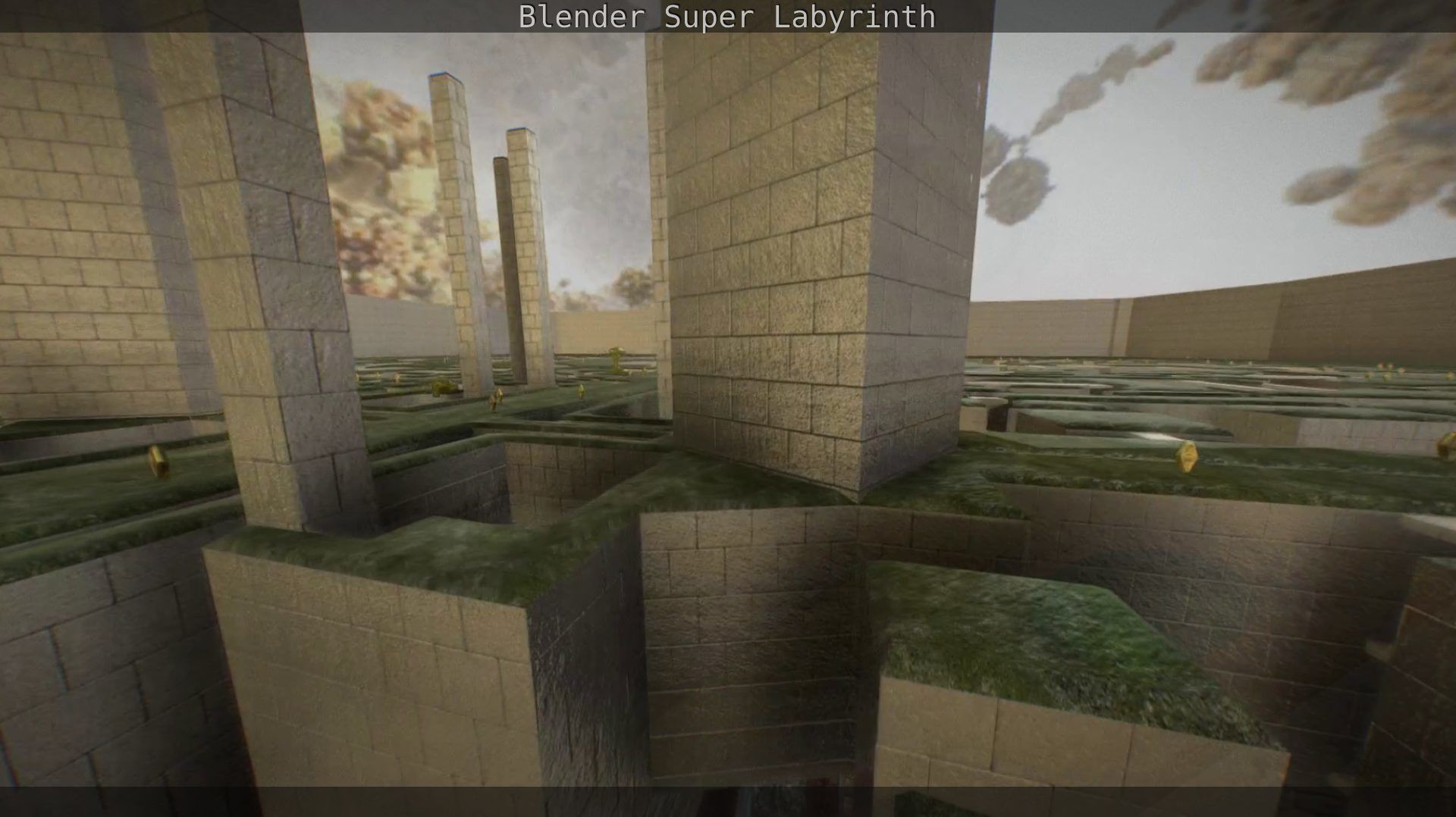 Blender Super Labyrinth Blender Game Engine Free low-poly 3D model_12