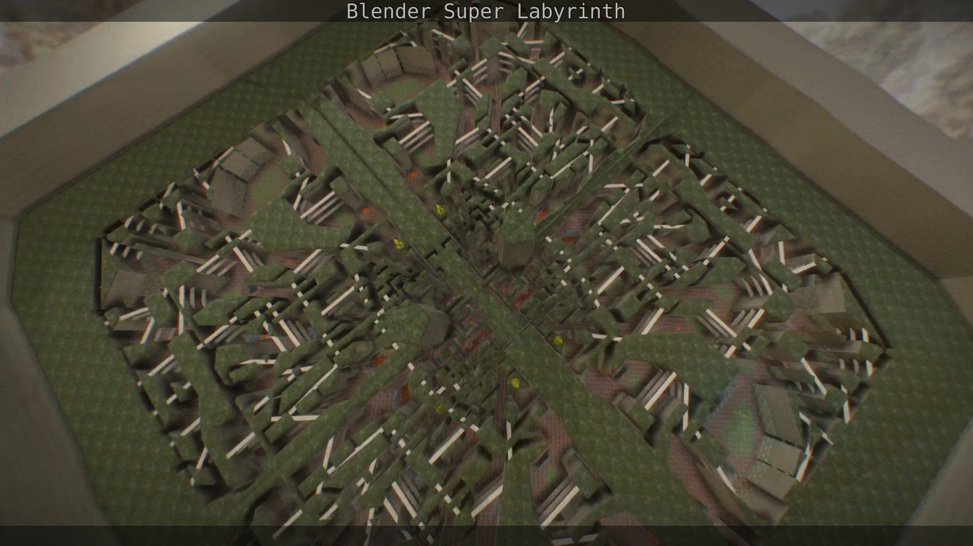 Blender Super Labyrinth Blender Game Engine Free low-poly 3D model_30