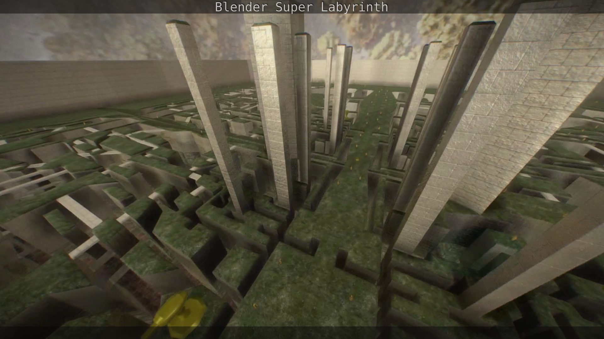 Blender Super Labyrinth Blender Game Engine Free low-poly 3D model_24