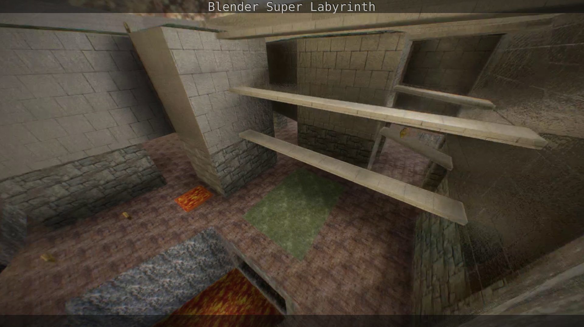 Blender Super Labyrinth Blender Game Engine Free low-poly 3D model_114