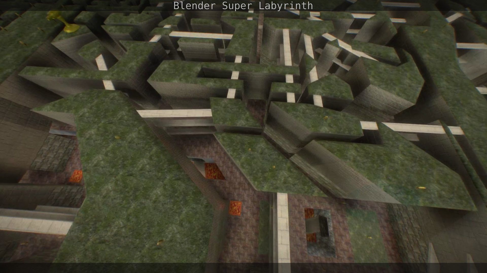 Blender Super Labyrinth Blender Game Engine Free low-poly 3D model_122
