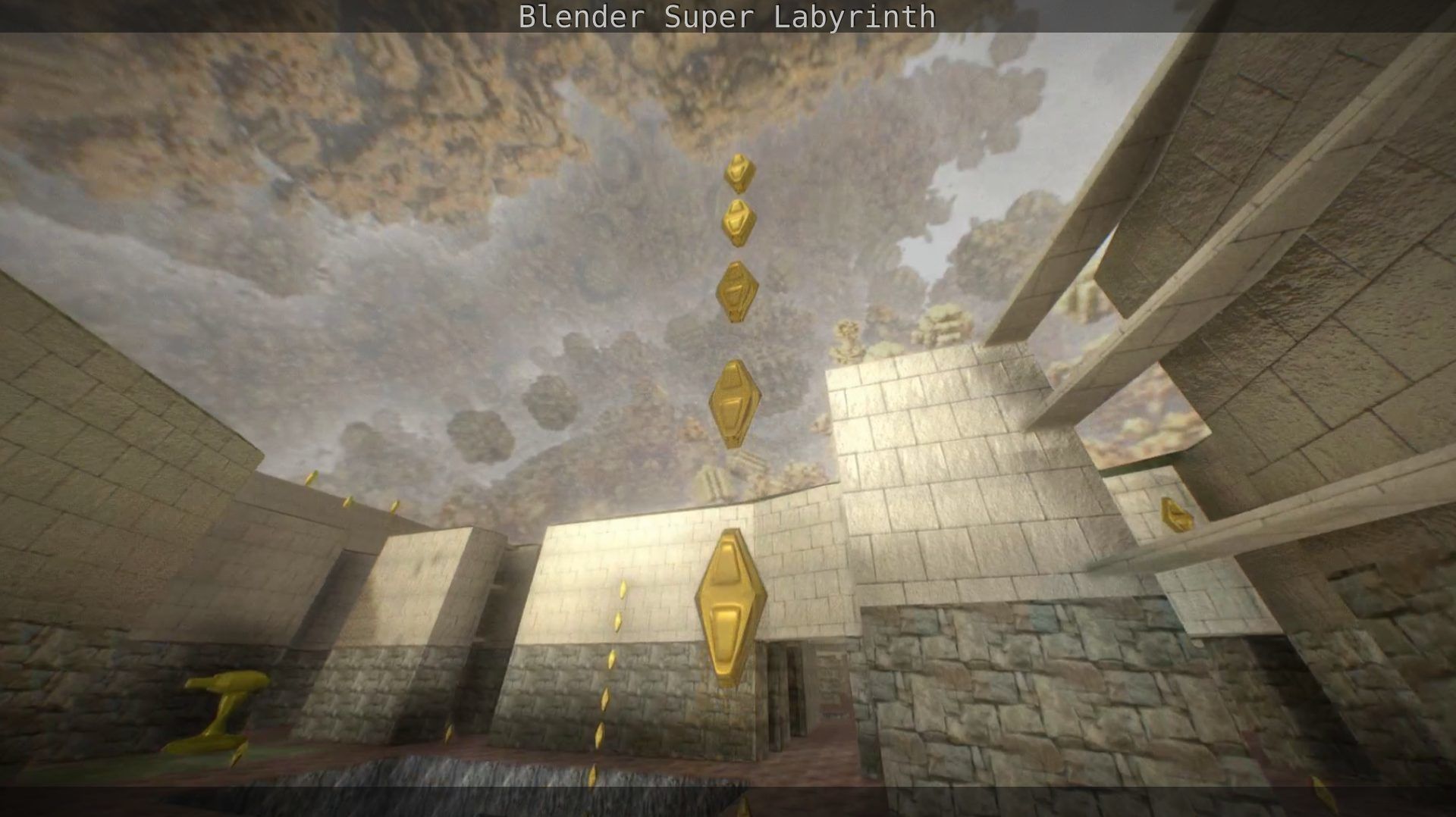 Blender Super Labyrinth Blender Game Engine Free low-poly 3D model_89