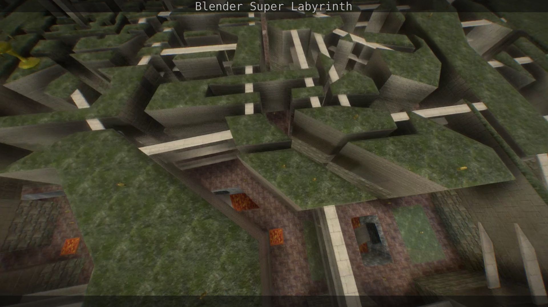 Blender Super Labyrinth Blender Game Engine Free low-poly 3D model_126