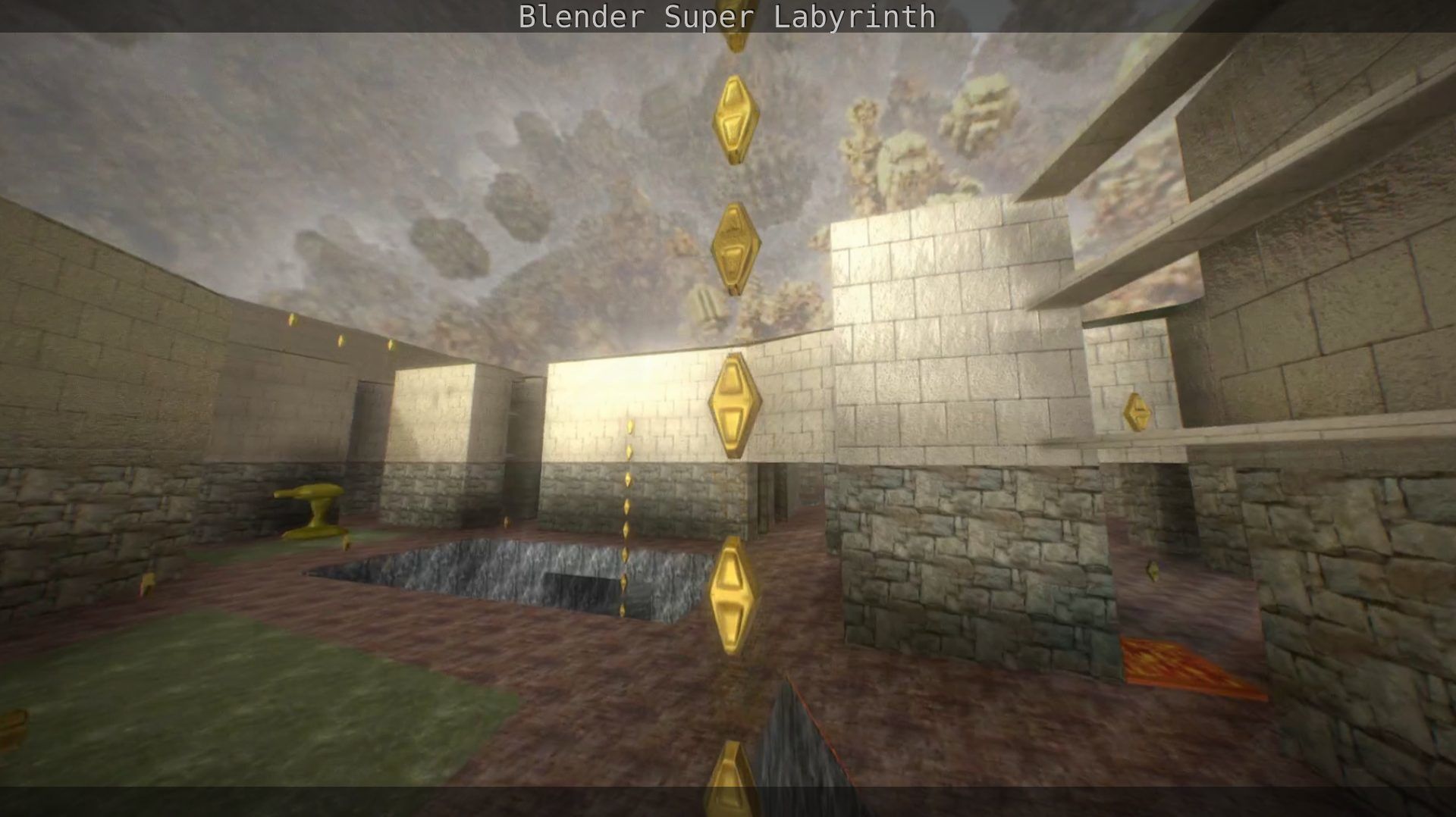 Blender Super Labyrinth Blender Game Engine Free low-poly 3D model_84