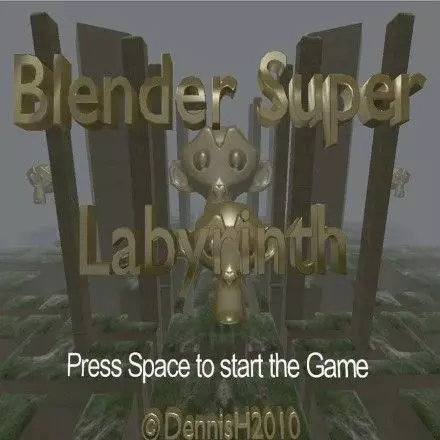 Blender Super Labyrinth Blender Game Engine Free low-poly 3D model_0