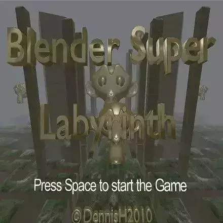 Blender Super Labyrinth Blender Game Engine Free low-poly 3D model