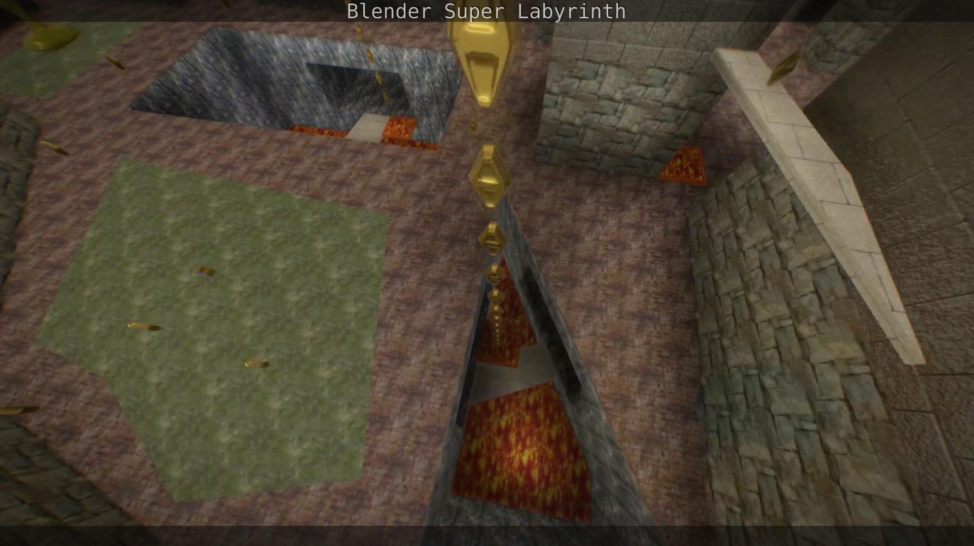 Blender Super Labyrinth Blender Game Engine Free low-poly 3D model_82