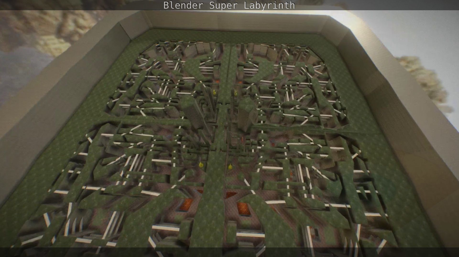 Blender Super Labyrinth Blender Game Engine Free low-poly 3D model_100