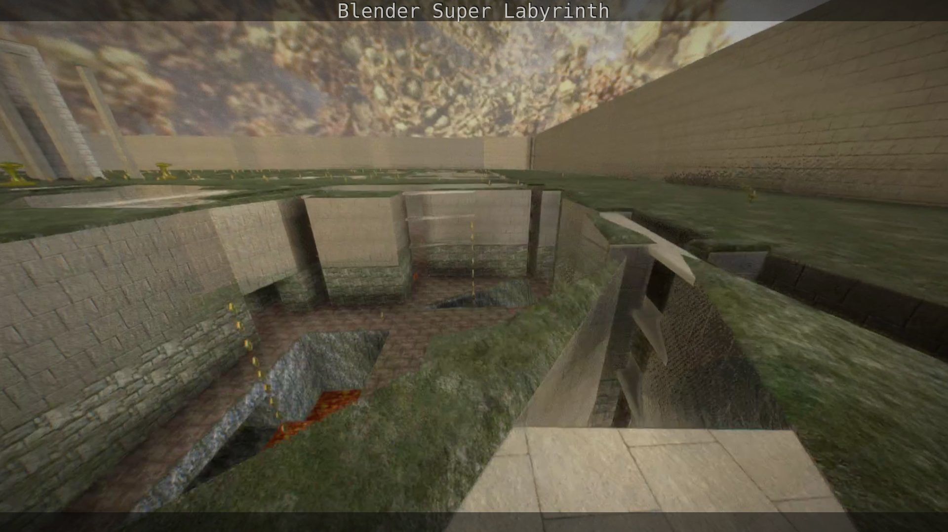 Blender Super Labyrinth Blender Game Engine Free low-poly 3D model_69