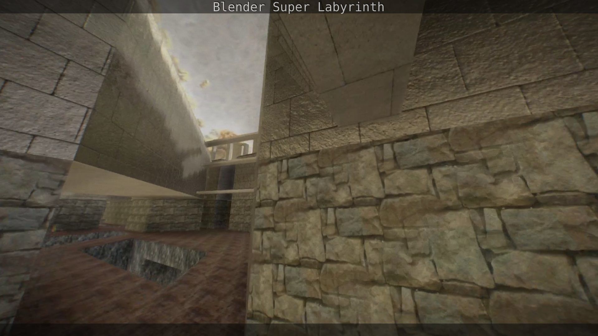Blender Super Labyrinth Blender Game Engine Free low-poly 3D model_38