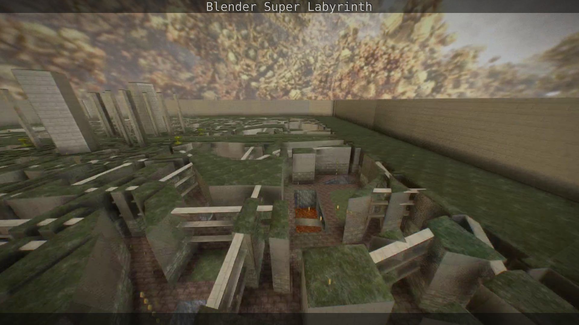 Blender Super Labyrinth Blender Game Engine Free low-poly 3D model_67