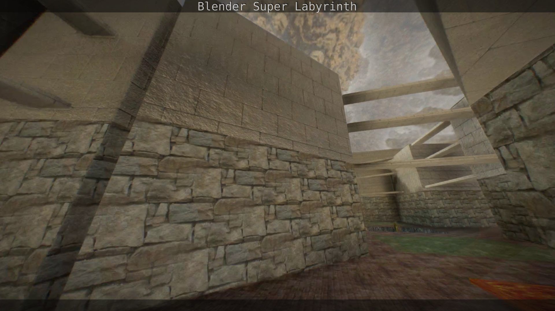 Blender Super Labyrinth Blender Game Engine Free low-poly 3D model_44