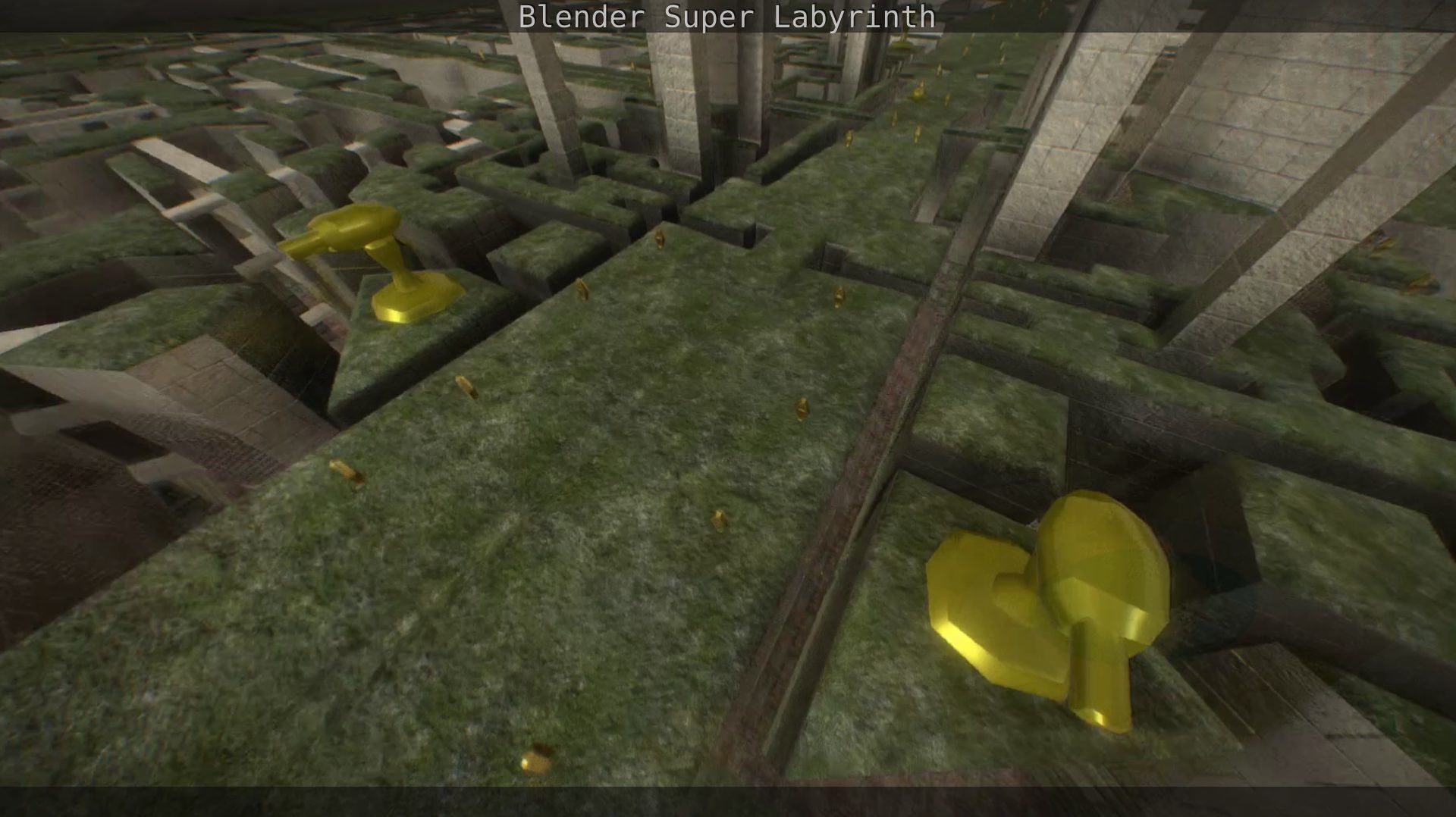 Blender Super Labyrinth Blender Game Engine Free low-poly 3D model_134