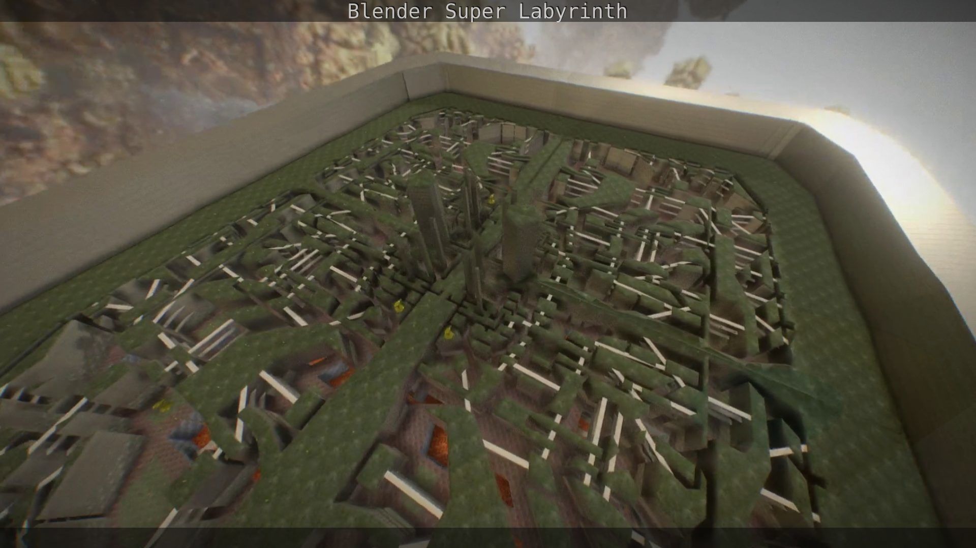 Blender Super Labyrinth Blender Game Engine Free low-poly 3D model_102