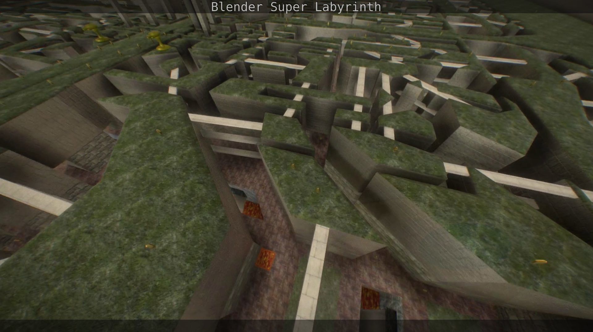 Blender Super Labyrinth Blender Game Engine Free low-poly 3D model_128