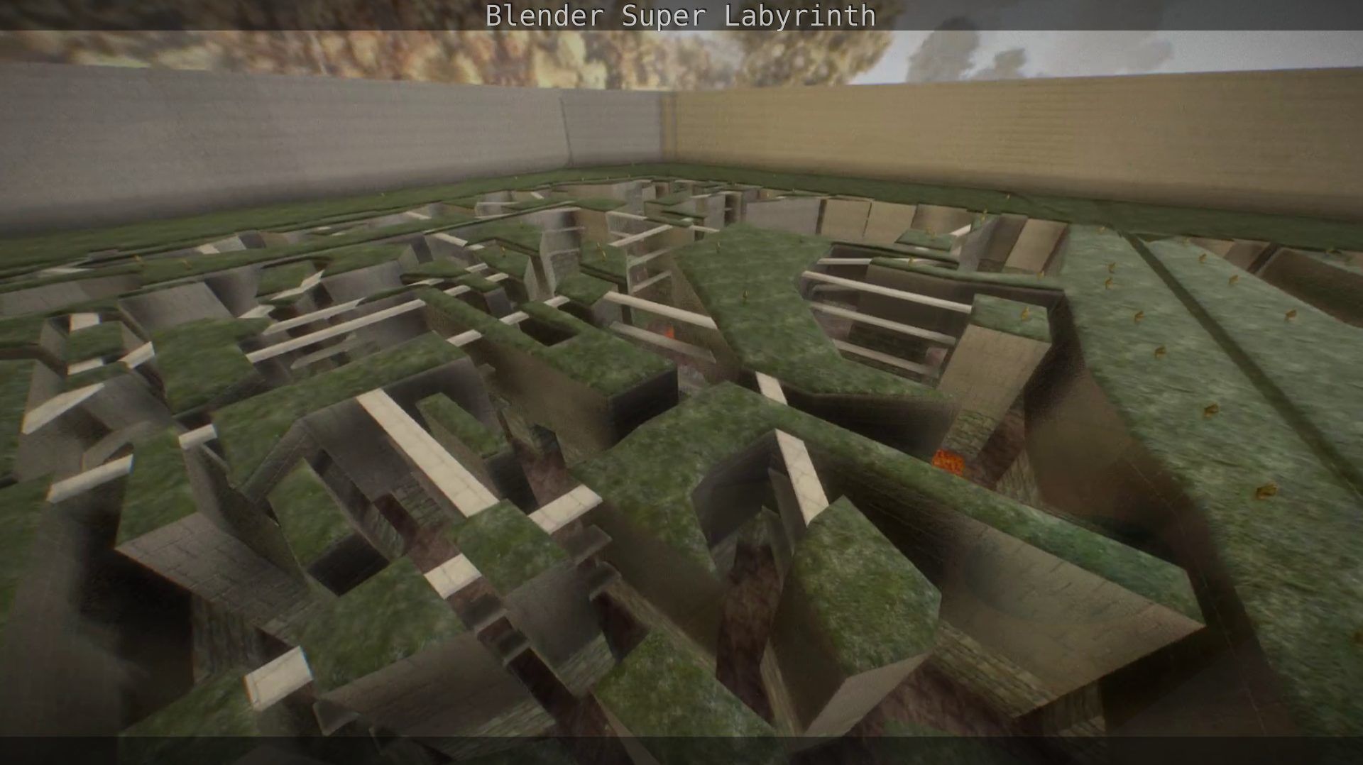 Blender Super Labyrinth Blender Game Engine Free low-poly 3D model_118